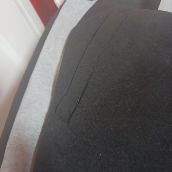 Galaxy Harvic Women's Loose-Fit Fleece Joggers Side Trim Black/Grey Size L - Picture 7 of 9